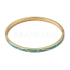 304 Stainless Steel Enamel Hinged Cuff Bangles for Women SA-CBAC920-15G-01E-4