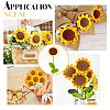 Cotton Knitting Artificial Flower AJEW-WH0013-50-6