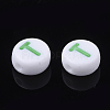 Initial Acrylic Beads OACR-E001-20T-2