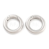 Tarnish Resistant Ring Smooth 304 Stainless Steel Spring Gate Rings STAS-E073-06-C-2