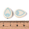 Painted Opaque Acrylic Beads OACR-T029-02V-3