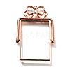 Alloy Open Back Bezel Pendants PALLOY-I223-10RG-1