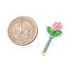 Glass Seed Beaded Flower Pendants PALLOY-MZ00668-2