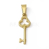 PVD Vacuum Plating 304 Stainless Steel Pendants STAS-P315-06G-1