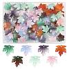 90Pcs 7 Colors Two Tone Transparency Glass Pendant GLAA-FS0002-72-1