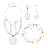 Natural Pearl Necklaces & Bracelets & Dangle Earring Sets SJEW-PH01394-7