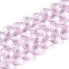 Baking Paint Transparent Glass Beads Strands DGLA-N021-01A-04-1
