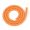 Opaque Spray Painted Glass Beads GLAA-ZX008-4mm-18L-2