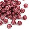 Polymer Clay Rhinestone Beads RB-H284-6MM-209-1