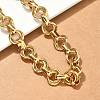 304 Stainless Steel Rolo Chain Bracelets for Women BJEW-S176-01G-A-3