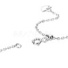 TINYSAND Arrow Design 925 Sterling Silver Silver Cubic Zirconia Pendant Necklaces TS-N325-S-4