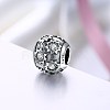925 Thai Sterling Silver Cubic Zirconia European Beads STER-BB24094-1-3