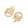 Brass Micro Pave Cubic Zirconia Pendants KK-G544-14G-2