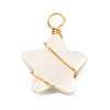 Natural Freshwater Shell Pendants X-PALLOY-JF01038-1