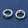 Brass Ring Charm Connectors KK-H502-05S-2