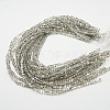 Electroplate Glass Beads Strands X-EGLA-D018-8x8mm-31-2