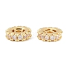Brass Micro Pave Clear Cubic Zirconia Beads CU-CBAF71E-02G-1