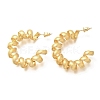 Brass Spiral Laid Stud Earrings for Women EJEW-A121-21G-3