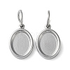 Tarnish Resistant 304 Stainless Steel Pendant Cabochon Settings X-STAS-Q308-01P-1
