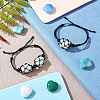 Adjustable Braided Nylon Cord Macrame Pouch Bracelet Making AJEW-SW00013-15-5