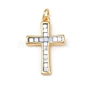 Brass Enamel Pendants KK-L255-07G-03-1