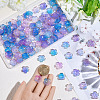 180Pcs Acrylic Bead Caps OACR-PA0001-37C-3