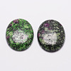 Oval Natural Ruby in Zoisite Cabochons X-G-K020-40x30mm-09-1