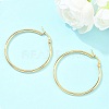 Ion Plating(IP) 304 Stainless Steel Hoop Earrings LS-EJEW-N0016-11G-F-1