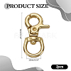 Brass Swivel Snap Hook Clasps FIND-WH0817-108G-2