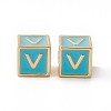Rack Plating Brass Enamel Beads KK-B060-04G-06V-2