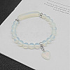 Opalite Charm Stretch Bracelets for Women Men JX9196-1-1