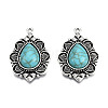 Tibetan Style Alloy Pendants PALLOY-R113-003-RS-2