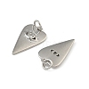 Brass Micro Pave Clear Cubic Zirconia Pendants KK-A280-15P-2