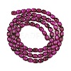 Imitation Tiger Eye Glass Beads Strands X-GLAA-H040-02D-2