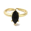 Rack Plating Brass Micro Pave Cubic Zirconia Adjustable Rings RJEW-H228-03G-01-2