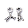 925 Sterling Silver European Dangle Charms STER-L062-28AS-1