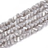 Opaque Glass Beads Strands GLAA-N019-4mm-21-1