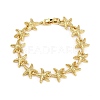 Brass Link Bracelets for Women BJEW-H209-01A-G-4