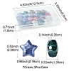 21Pcs 7 Colors Transparent Acrylic Beads OACR-FS0001-95-4