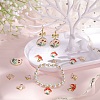 48Pcs 8 Style Alloy Enamel Pendants ENAM-SC0003-76-4