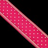 1 inch (25mm) Wide Star Printed Deep Pink Grosgrain Ribbons for Hairbows X-SRIB-G006-25mm-03-2