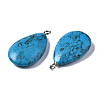 Synthetic Turquoise Pendants G-S356-14B-3