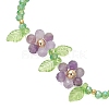 Natural Gemstone & Glass Beads Beaded Bracelets for Women BJEW-JB13426-4