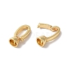 Brass Fold Over Clasps KK-H483-10G-2