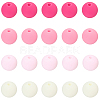 Rubberized Style Imitated Silicone Acrylic Beads MACR-PA0001-06C-01-6