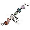 Natural Mixed Gemstone Chips Wide Ring G-Q1002-08R-1