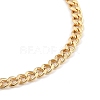 Brass Curb Chain Bracelets BJEW-JB05365-2