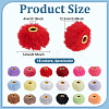 72Pcs 18 Colors Imitation Mink Fur European Beads FIND-FG0004-37A-2