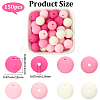 Rubberized Style Imitated Silicone Acrylic Beads MACR-PA0001-06B-01-2