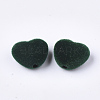 Flocky Acrylic Beads FIND-T046-34-14-2